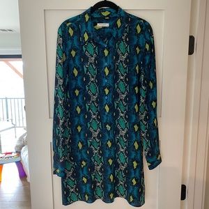 Equipment Snake Print Dress Size Medium